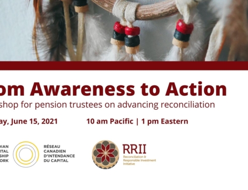 June 15, 2021 – Workshop for pension trustees on advancing reconciliation